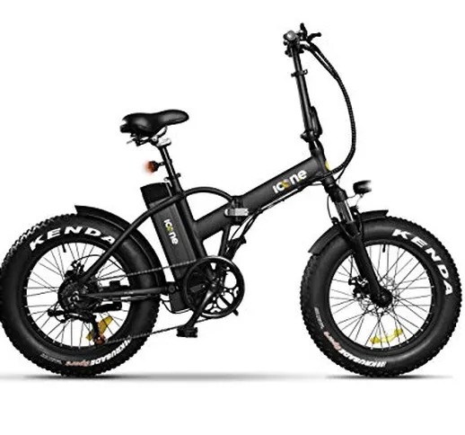 Icon.e Bici Elettrica Pieghevole Pure 250W Black