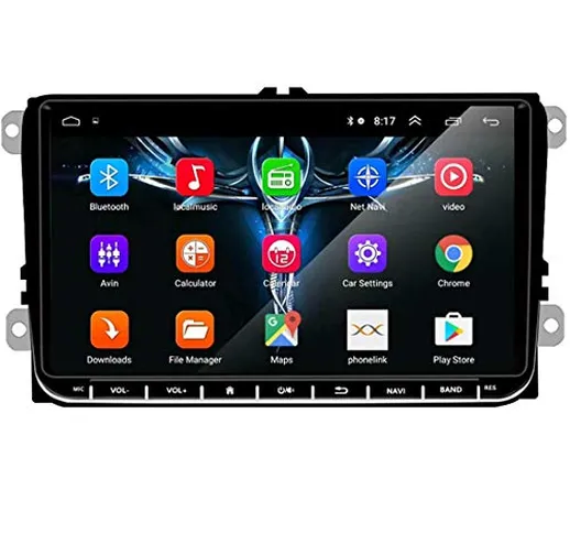 GOFORJUMP 2 DIN Android 9"GPS Navigatore per Auto Radio Stereo Lettore multimediale per Bo...