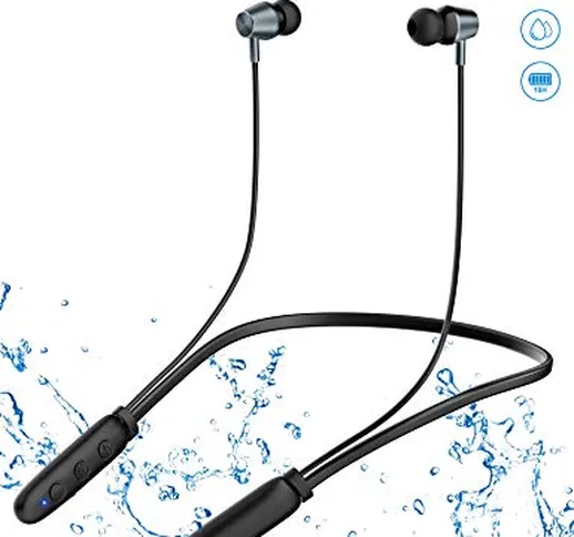 Cuffie Bluetooth Sport, Hotsea Auricolari Wireless in Ear con 18 Ore di Tempo di Utilizzo,...