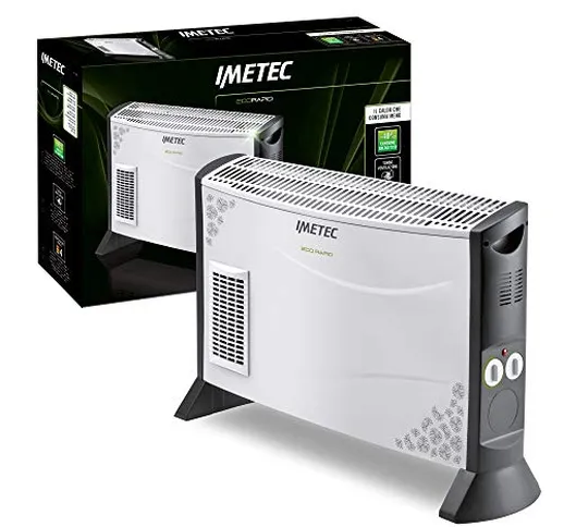 Imetec Eco Rapid TH1-100 Stufa Elettrica 2000 W con Tecnologia a Basso Consumo Energetico,...