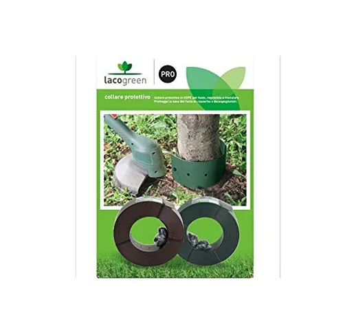 COLLARE PROTETTIVO ALBERI Verde MT 25 mm 1,5 DECESPUGLIATORE Giardino Lacogreen Cinta Cint...