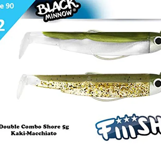 FIIISH Black Minnow 90 - Double Combo Search - 8g - Khaki - Macchiato