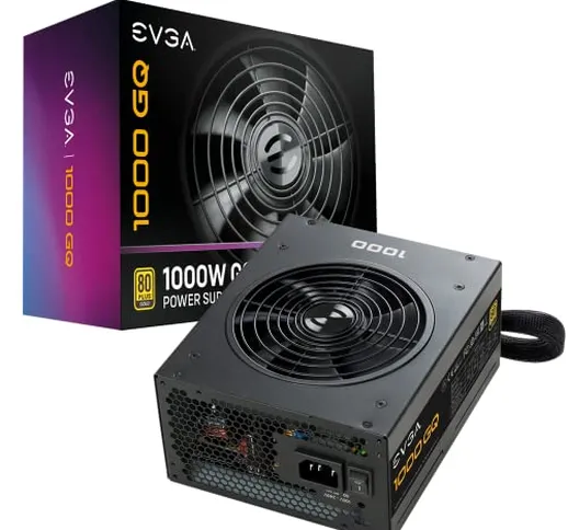 EVGA 1000 GQ, 80+ GOLD 1000W, Semi Modulare, EVGA ECO Mode, Alimentatore 210-GQ-1000-V2