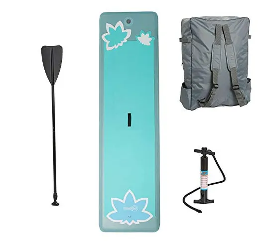 Ocean Fun Yoga SUP Board Gonfiabile 120 kg Stand Up Paddle Board Set con Pompa ad Alta Pre...