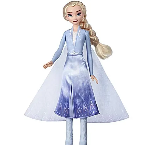 Hasbro Disney Frozen - Elsa - Vestio con Luci Luci del Nord Bambola Ispirata al Film Disne...