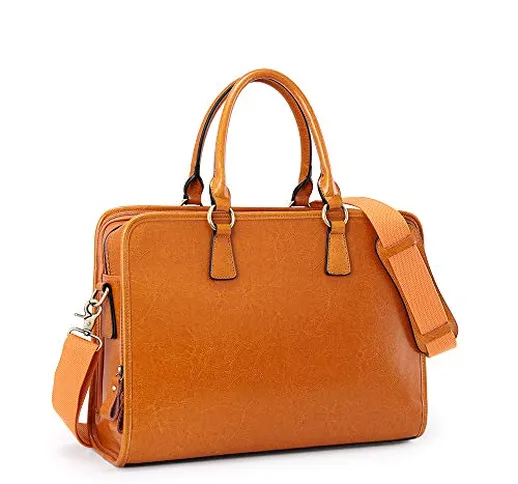 Kattee Borsa a Tracolla Donna Borsa Messenger da Lavoro Borsa a Mano per PC Portabile 14 P...