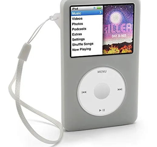 iGadgitz IV112 Custodia Silicone Compatibile con Apple iPod Classic 80GB, 120GB & Nuovo 6t...