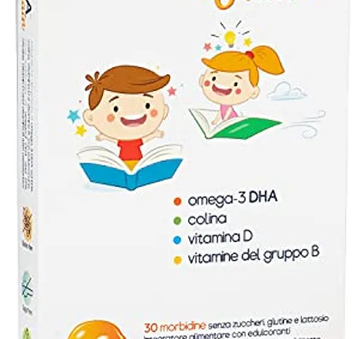 VitaDHA® Brain | Per bambini piccoli con 250 mg di Omega-3 DHA, colina e vitamine D e B pe...