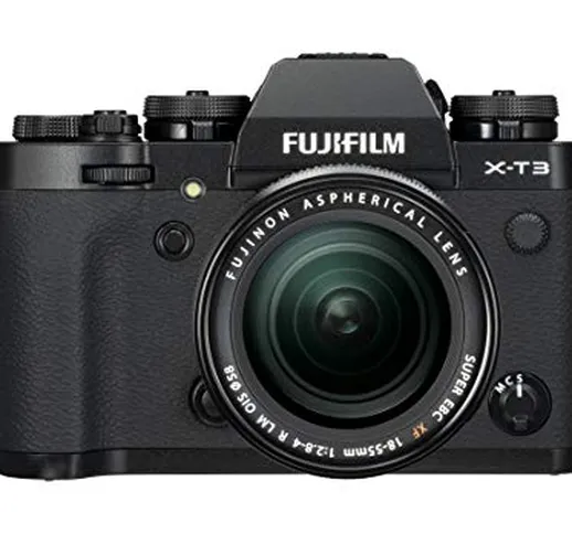 Fujifilm X-T3 Fotocamera Mirrorless da 26 MP + XF18-55mm F2.8-4 R LM OIS, Sensore X-Trans...