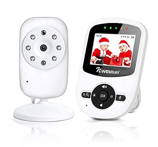 NWOUIIAY Baby Monitor Wireless Baby phone Digital Audio con Fotocamera Digitale Visione No...