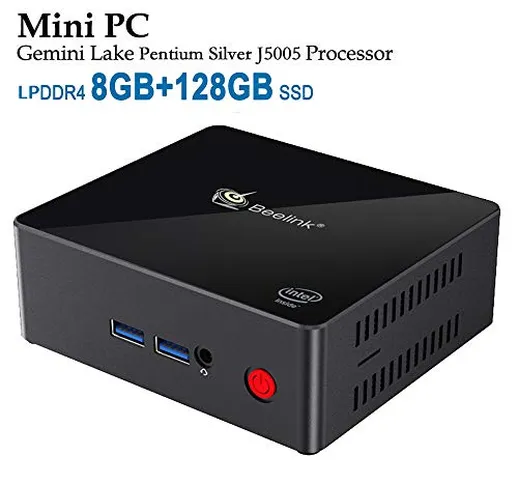 Beelink X55 Mini PC, Mini Computer con Windows 10, Intel Gemini Lake Pentium Silver J5005,...