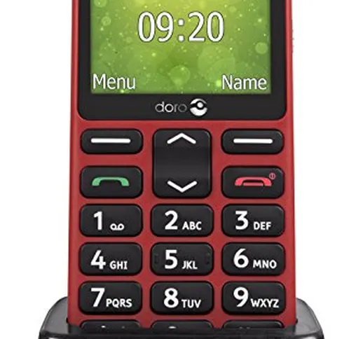 Doro 1360 Telefono Cellulare 2G Dual SIM per Anziani con Fotocamera, Pulsante d'Emergenza...