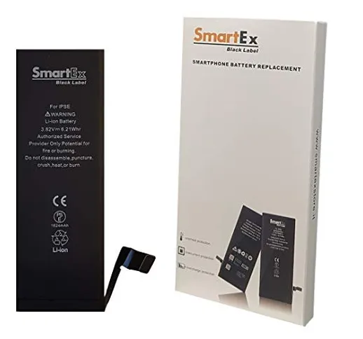 Smartex® Black Label Batteria compatibile con iPhone SE - Capacità 1624 mAh | Anno 2020 |...