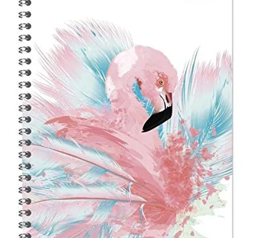 Agenda Settimanale 2020 Ladytimer Spiralata "Fenicotteri" 15x21 cm