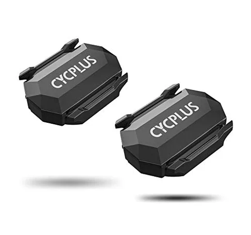 CYCPLUS Sensore di Velocità/Cadenza per Ciclismo 2 in 1 Bluetooth ANT + Wireless Ciclismos...