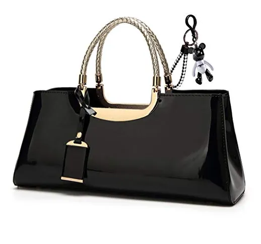 AINUOEY Donna Borse a Spalla Pelle Borsa a Mano Ecopelle Borse a Tracolla Elegante Tote 20...