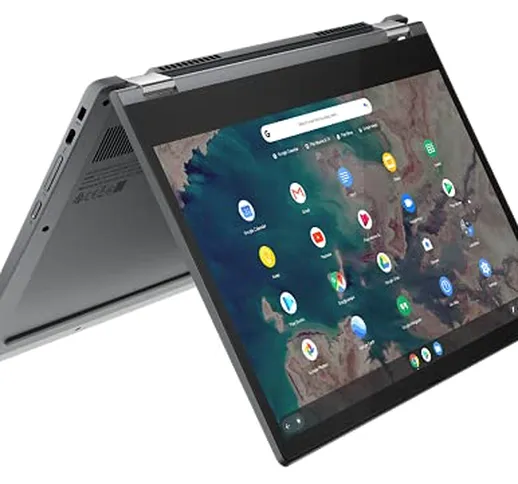 Lenovo IdeaPad Flex 5 Chromebook Convertibile, Display 13.3" Full HD Touch, Processore Int...