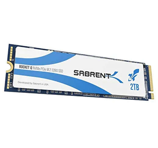 Sabrent SSD Interno PCIe NVMe M.2 2280 2TB Rocket Q, Unità di Memoria a Stato Solido ad Al...