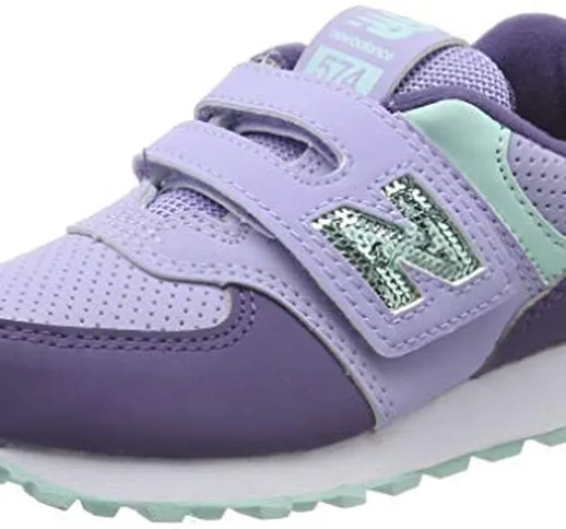 New Balance 574v2, Sneaker Bambina, Viola (Purple Purple), 37.5 EU