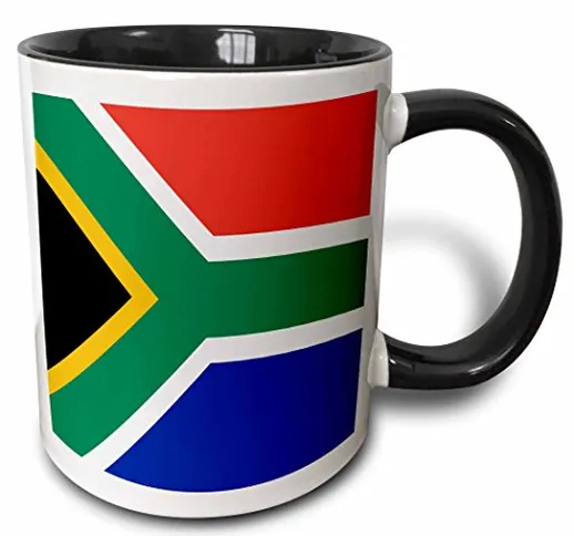 3dRose Bandiera del Sud Africa-Colorful Rosso Verde Blu Bianco Giallo African World Souven...