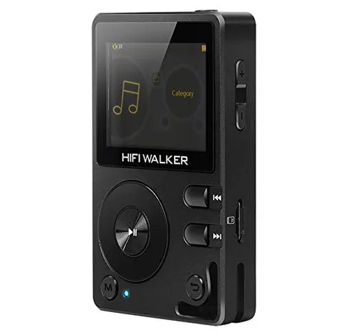 HIFI WALKER H2, Lettore MP3 con Bluetooth, DSD DAC OTG, Portatile Lettore Audio Digitale M...