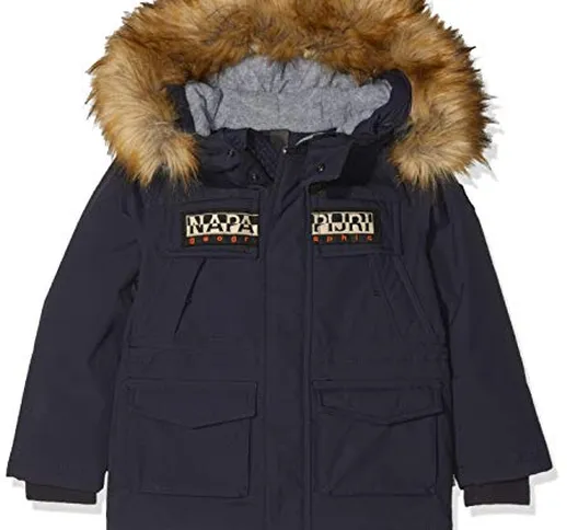 NAPAPIJRI Skidoo Open, Giacca, Blu (Blu Marine 176), 152 (Taglia Produttore: 12) Bambino