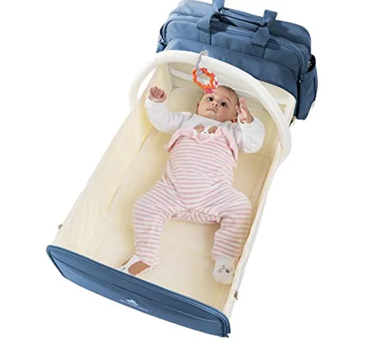 cherbaby Borsa Mamma Con Fasciatoio Impermeabile Zaino Multifunzone Per Cambio Bambino Neo...