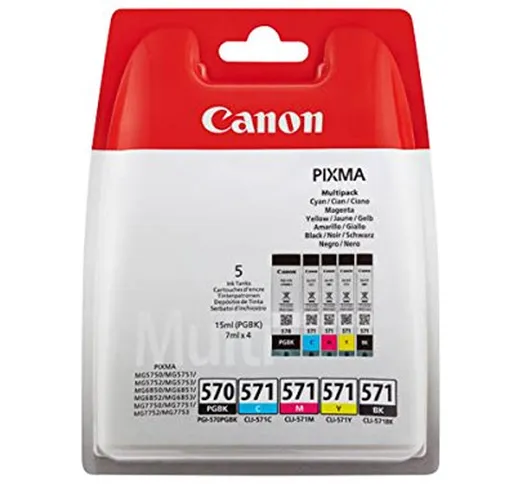 Canon Original – Canon Pixma MG 5700 Series (570571 / 0372C004) – Cartuccia d'inchiostro M...