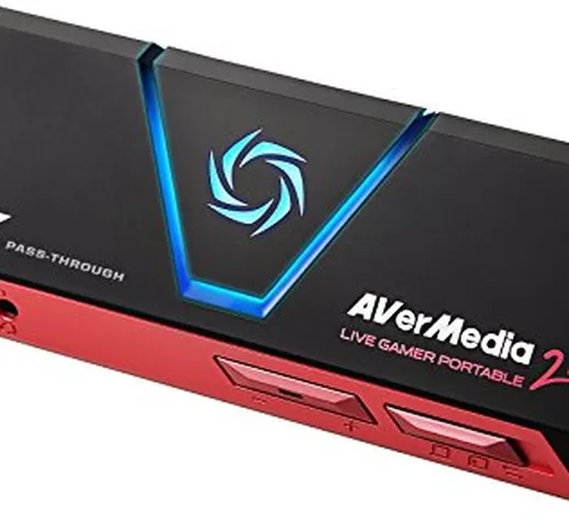 AVerMedia Live Gamer Portable 2 Plus Schede di Acquisizione Video Grabber, Ultra HD 4Kp60...