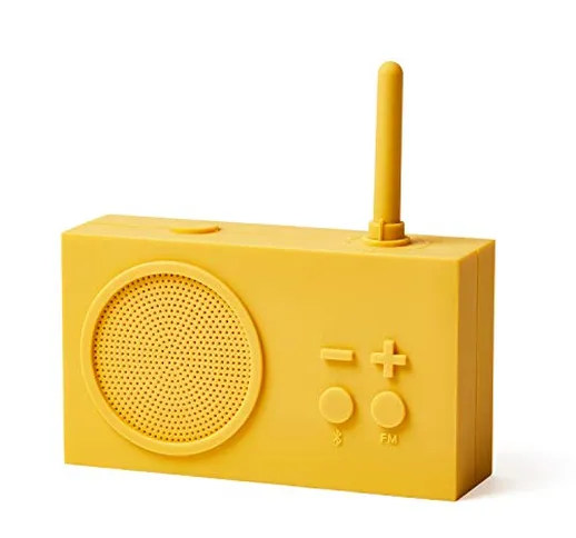 Lexon TYKHO 3 - Radio FM + altoparlante Bluetooth, colore: Giallo