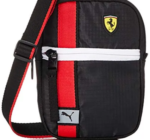 PUMA Ferrari Race Mini Portable Borsa a tracolla, Adulti Unisex, 2 (Nero), Taglia Unica