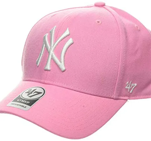 47 Brand New York Yankees MVP cap B-mvps, Cappellopello Donna, Rosa (Pink B/Mvpsp17wbp/Rs)...