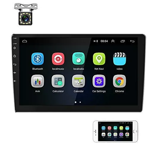 Android 9.1 Autoradio 2 Din Car Navigation Stereo Podofo Standard 2G / 32G 9 Pollici 1080P...