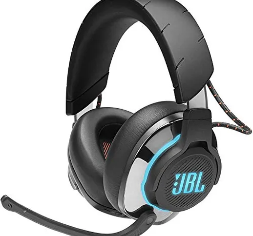 JBL Quantum 800 Cuffie Gaming Over-Ear Wireless 2,4 Ghz e Bluetooth 5.0, Headset da gioco...