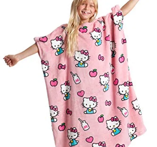 Momonga Kids Hello Kitty, la coperta che lascia liberi di camminare, fantasia Hello Kitty,...