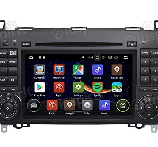 ANDROID 10 GPS DVD USB SD WI-FI Bluetooth autoradio 2 DIN navigatore compatibile con Merce...