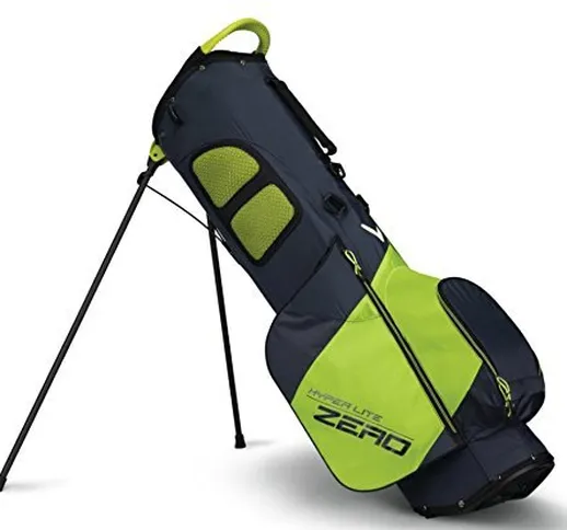 Callaway Hyper-Lite Zero, Borsa con Supporto, per Golf Unisex-Adulto, Titanio/Giallo/Bianc...