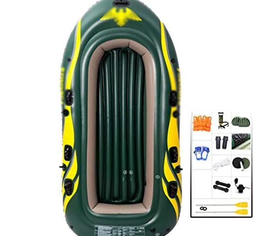 YUESFZ Kayak gonfiabili Kayak Sit on Top Gommone Pieghevole, Gommone Addensato Resistente...