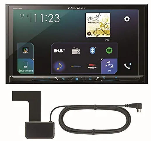 Pioneer SPH-A900 DA23 0DAB 17,8 cm (7 Pollici) Touch Screen Dab Moniceiver con Apple carpl...