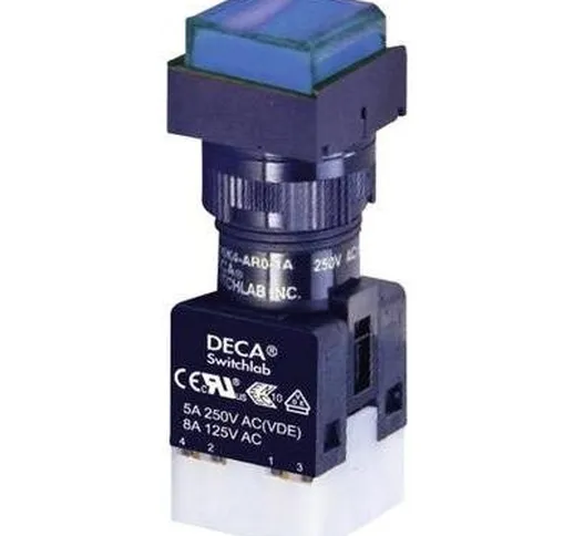 Deca ADA16S6-MS1-B2KB Pulsante 250 V/AC 5 A 1x off / (On) IP65 Momentaneo 1 pz.