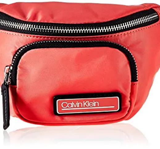 Calvin Klein Primary Mini Waistbag - Borse a tracolla Donna, Rosso (Coral), 1x1x1 cm (W x...