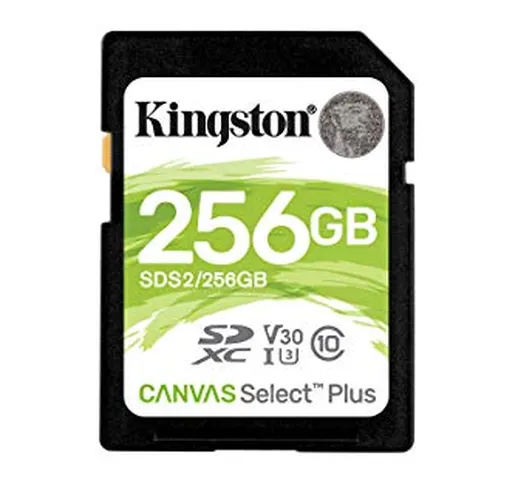 Kingston Canvas Select Plus Scheda di Memoria Micro SD - SDS2/256 GB, Class 10 UHS-I