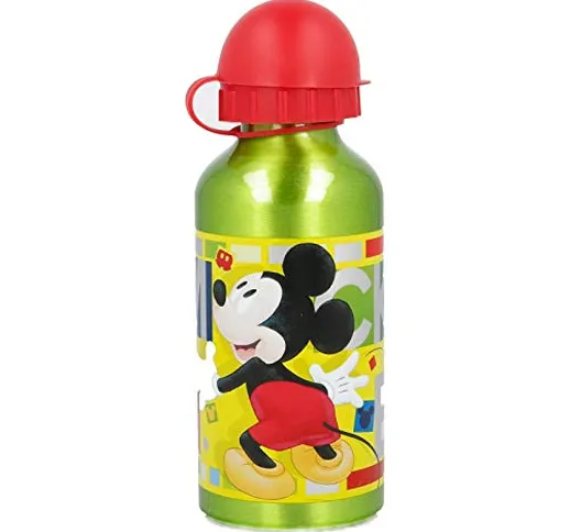 Disney Borraccia in Alluminio per Bambini 400Ml Topolino