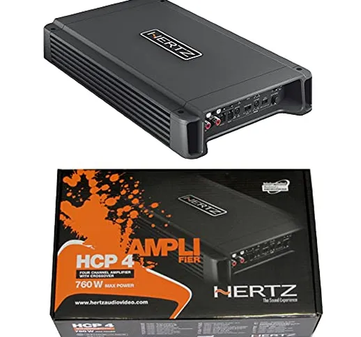 1 amplificatore compatibile con HERTZ HCP 4 HCP4 4 canali classe ab 4 x 95 watt rms 760 wa...