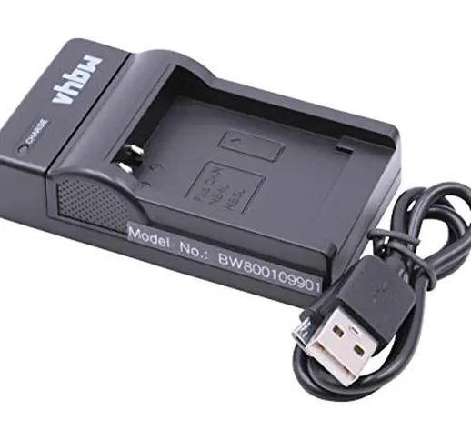 vhbw Caricabatterie Micro USB per camera batteria Canon NB-4L, NB-5L.