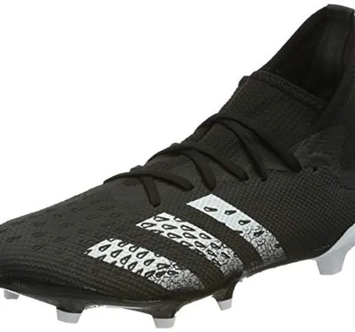 adidas Predator Freak .3 FG, Scarpe da Calcio Uomo, Core Black/Ftwr White/Core Black, 46 E...