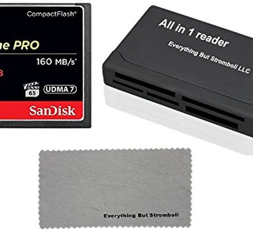SanDisk Extreme Pro 64GB CompactFlash CF Memory Card works with Canon EOS 5D Mark II, 7D,...
