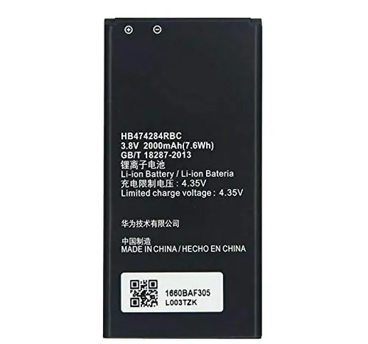 BATTERIA COMPATIBILE CON HUAWEI Y625 G620 Y635 Y5 Y560 Y550 HB474284RBC ALTA CAPACITÀ 2000...