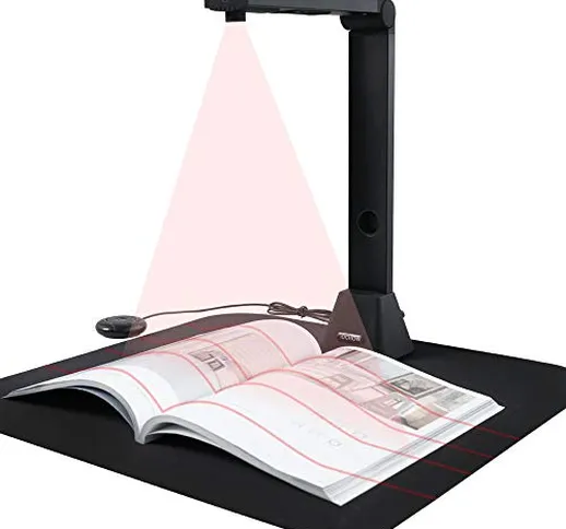 Document Camera iOCHOW S5 per Insegnanti, Scanner per Libri Portatile ad Alta Definizione,...