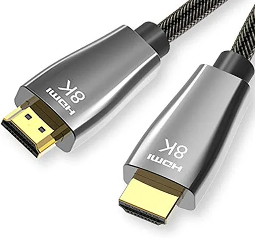 CABLEDECONN 8K HDMI Cable UHD HDR 8K(7680x4320) High Speed 48Gbps 8K@60Hz 4K@120Hz HDCP2.2...